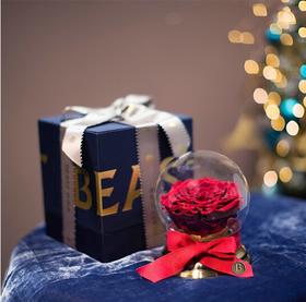 【端午】野兽派（THE BEAST）白雪公主的苹果音乐水晶球永生花玫瑰礼盒