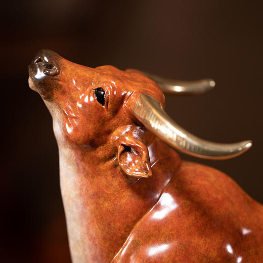 朱炳仁·铜 精铜 牛气高升 非遗家居牛年新品摆件 商品图6