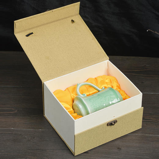 龙泉青瓷茶具 XH8013 鸿禧云集办公杯 商品图3