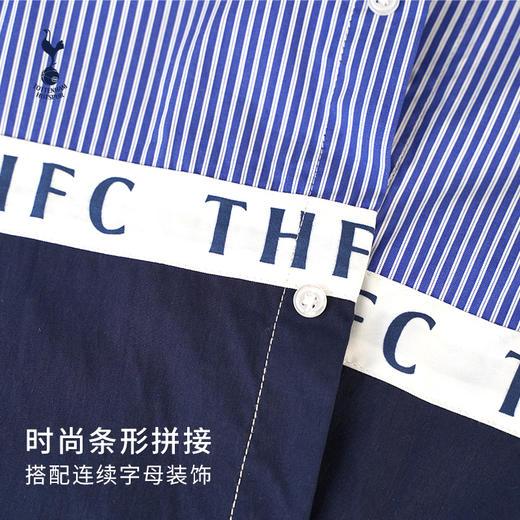 热刺新款休闲百搭潮流男士长袖条纹衬衫 商品图2