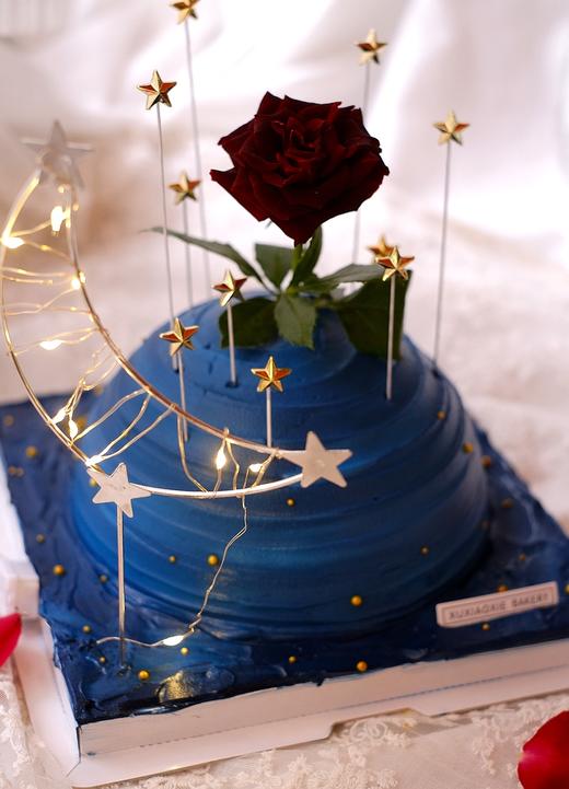 520玫瑰花与王子︳6寸戚风蛋糕，3层夹心，4层蛋糕胚（夹心默认火芒，如需其他口味备注） 商品图1