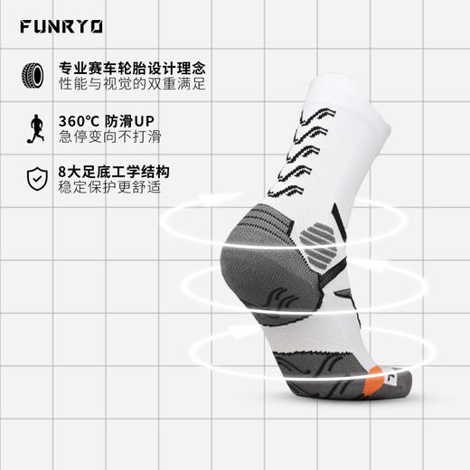 蜂锐运动防滑中袜1.0（PRO职业版）S M L青少年中袜 成人中袜 商品图4