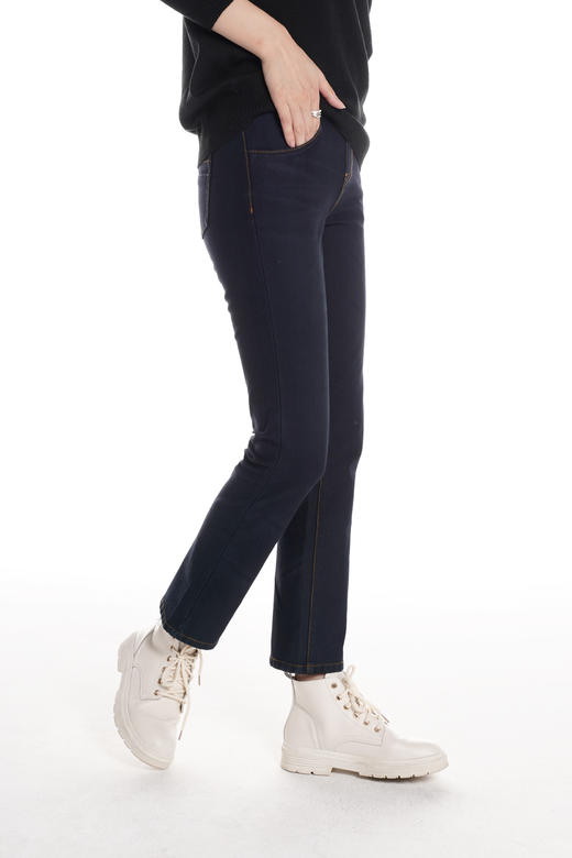 奇威 复古磨白显瘦牛仔裤4000217259 商品图2