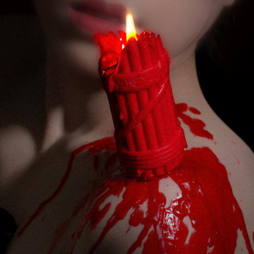 索迹 柱状低温情趣蜡烛（赠刮蜡刀） 商品图0