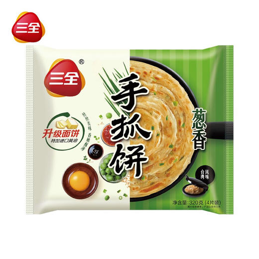 【亚欧超市】三全手抓饼320g 商品图0