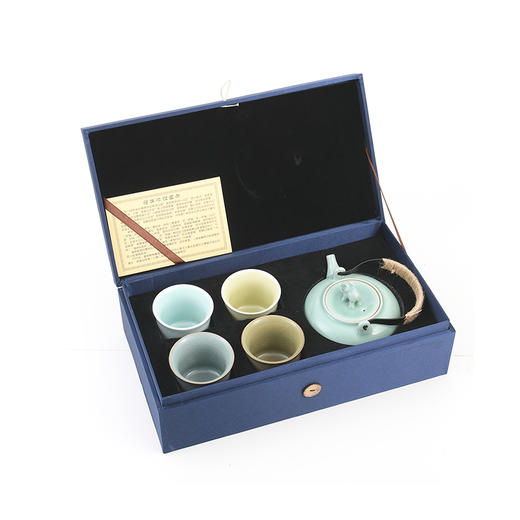 龙泉青瓷茶具 XH8007 万象更新太平有象四季杯套组 商品图4
