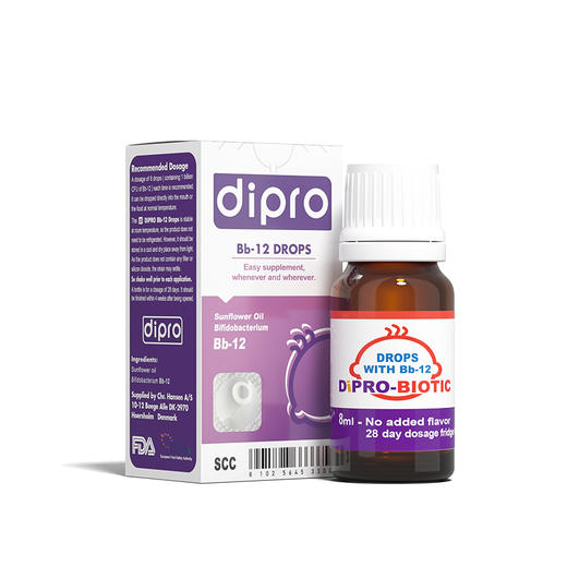 dipro迪辅乐动物双歧杆菌Bb-12益生菌滴剂 8ml/瓶 0岁以上适用 商品图3