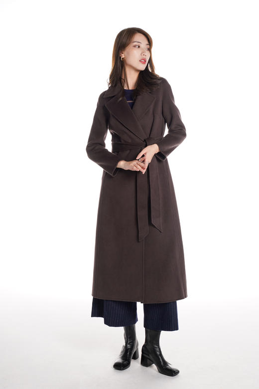 奇威【100%全羊毛】手工修身女神大衣71004209【现货】主推 商品图8