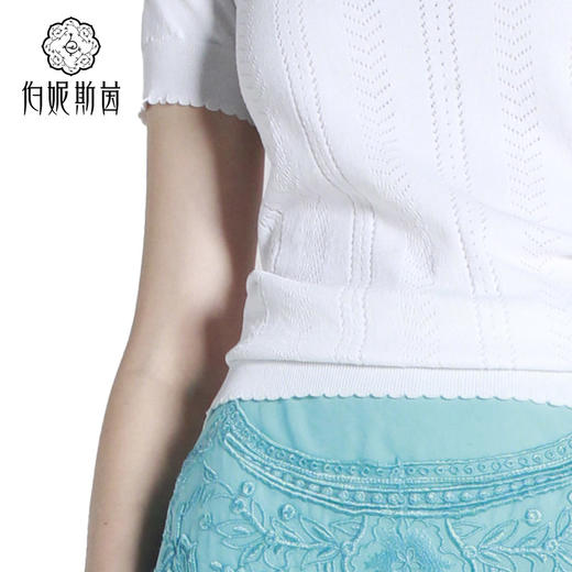 【伯妮斯茵】172E052--白色针织衫--天青石金耳环--《太阳之子--印加》 商品图4