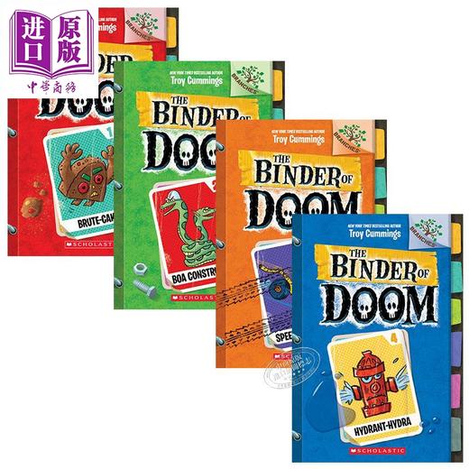 【中商原版】The Binder Of Doom #1-4 学乐大树系列：毁灭笔记第二季共4册 儿童文学故事读物 英文原版 进口图书 分级阅读 7-12岁 商品图0