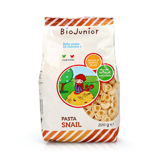 碧欧奇婴幼儿意面儿童面条宝宝辅食意大利钙铁锌营养面条200g（2袋混批）) 商品图3