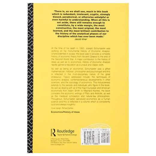 【中商原版】经济分析史 豆瓣高分 英文原版 History of Economic Analysis Joseph A. Schumpeter 商品图1