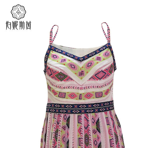 【伯妮斯茵】172S015--粉色连衣裙--莫契月亮神壁画--《太阳之子--印加》 商品图4