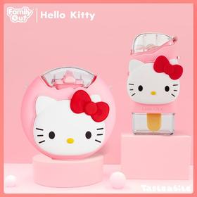 凡米粒HelloKitty甜甜圈水壶儿童凉水杯小学生夏季吸管杯可爱幼儿园网红水杯