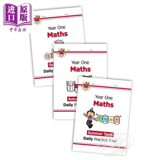 预售 CGP New KS1 Maths Daily Practice Book 每日数学练习套装 1年级5-6岁  商品图0