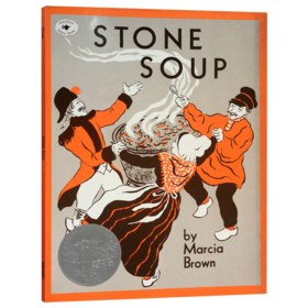 石头汤 英文原版绘本 Stone Soup 凯迪克银奖 儿童英语启蒙图画书 亲子趣味读物 英文版进口原版书籍