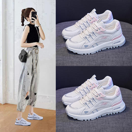 ins阿甘鞋女2021春季新款透气学生百搭运动鞋女韩版跑步女鞋J118 商品图1