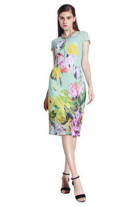 【伯妮斯茵】172S021--绿色连衣裙--莫契月亮神壁画--《TYZZ》