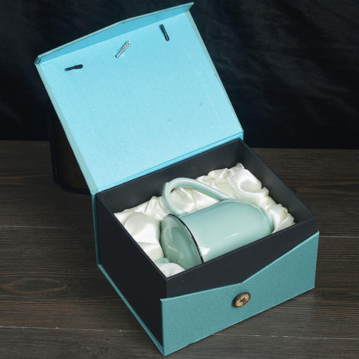 龙泉青瓷茶具 XH8012 瑞启德门办公杯 商品图3