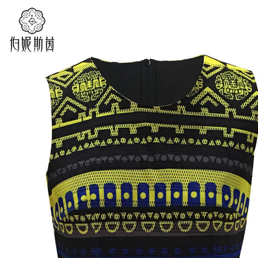 【伯妮斯茵】172S081--黄色连衣裙--金质轴盘--《太阳之子--印加》 商品图2