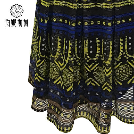 【伯妮斯茵】172S081--黄色连衣裙--金质轴盘--《太阳之子--印加》 商品图3