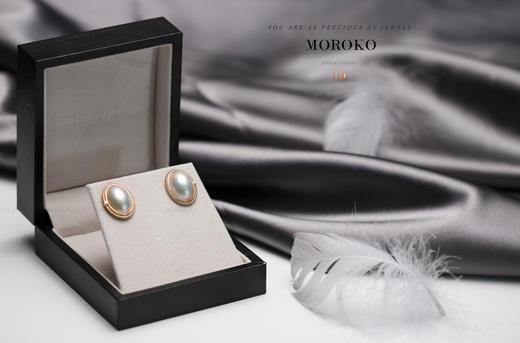 青云「椭圆马贝耳钉」 商品图4