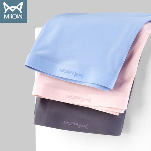 【服饰鞋包】猫人夏季无痕透气高弹冰丝平角内裤三条盒装 商品图3