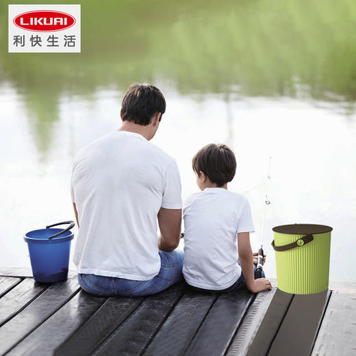 利快日本进口居家家用脏衣服玩具收纳筐置物筐炫彩桶轻奢脏衣篮 商品图3