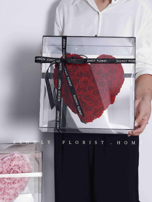怦然心动52朵玫瑰永生花花盒 商品图1