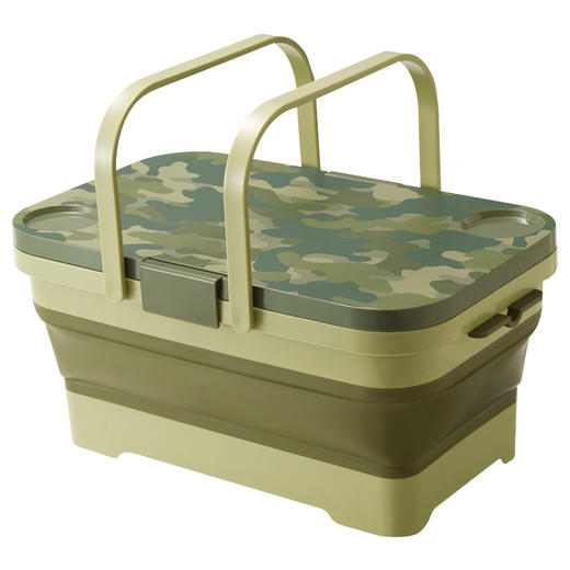 iseto日本进口多功能折叠收纳篮户外收纳筐车载收纳桶利快 商品图4