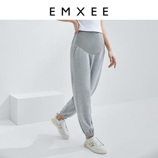 嫚熙孕妇休闲裤春秋外穿裤子薄款休闲运动卫裤宽松夏阔腿直筒女 商品图2