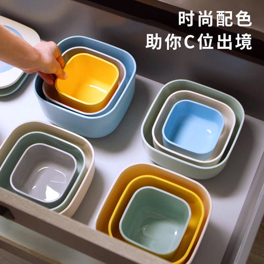 利快保鲜饭盒意大利原装进口食品级炫彩厨房食品果蔬密封收纳盒 商品图1