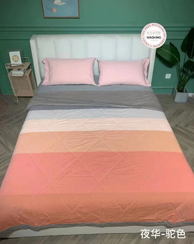 夏凉舒爽水洗棉棉花双人夏凉被
