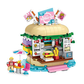 俐智游乐场系列儿童盲盒拼装积木动漫玩具礼物潮流桌面摆件手办