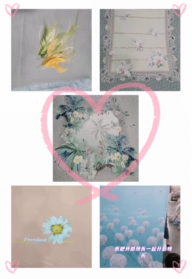 凉全棉大版花床单2.3*2.5