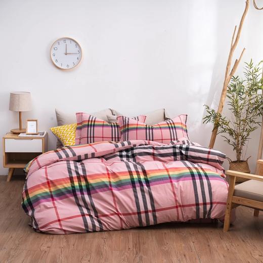 凉透气吸汗水洗棉四件套 商品图0