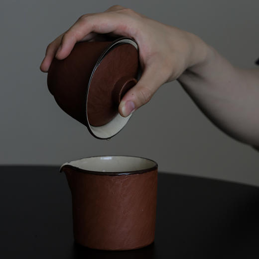 中国 于秉右 赤城系列 紫砂茶道具 盖碗 公道 单杯茶杯 手握杯 商品图1