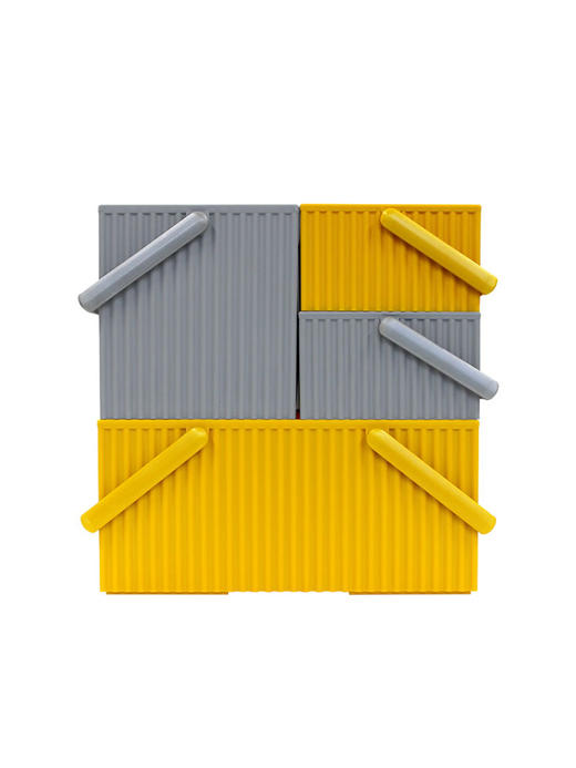 利快日本进口家用杂物桌面收纳筐篮子高颜值创意摆件多功能储物盒 商品图4