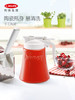 新品利快蜂蜜瓶日本原装进口一键切断密封罐陶瓷不滴漏油瓶340ml 商品缩略图3