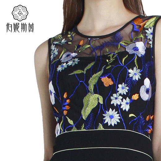 【伯妮斯茵】【伯妮斯茵】172S050--黑色连衣裙--天青石金耳环--《太阳之子--印加》 商品图1