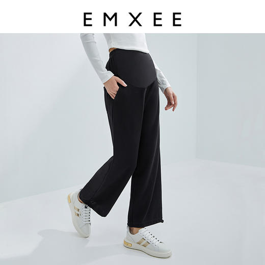 嫚熙孕妇休闲裤春秋外穿裤子薄款休闲运动卫裤宽松夏阔腿直筒女 商品图1