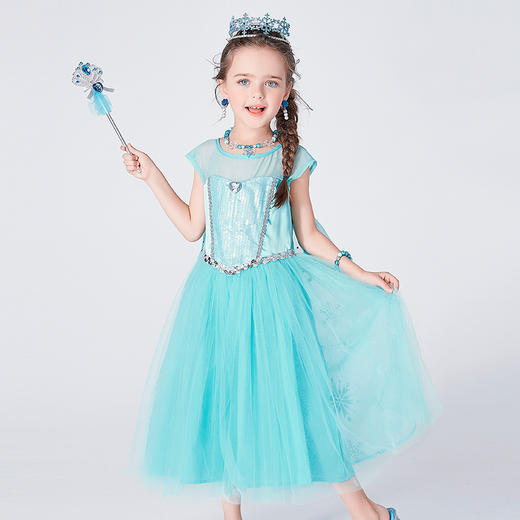 漫威服饰 艾莎女王惊喜礼盒 白雪公主tutu裙 钢铁侠 美国队长 蜘蛛侠衣服（不包含眼镜、头套、盾牌等配饰） 商品图0