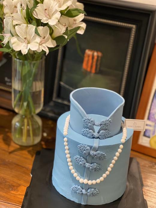 气质旗袍半翻糖奶油蛋糕 商品图0