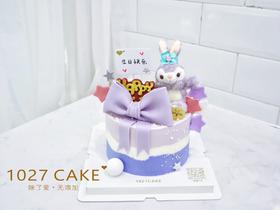 1027CAKE | 翻糖 蝴蝶结 星黛露 紫色系