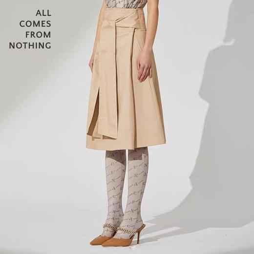 纯色系带半裙 商品图1