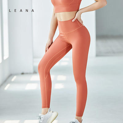 LEANA 螺纹面料速干九分提臀亲肤舒适运动健身瑜伽裤NP3601 商品图4