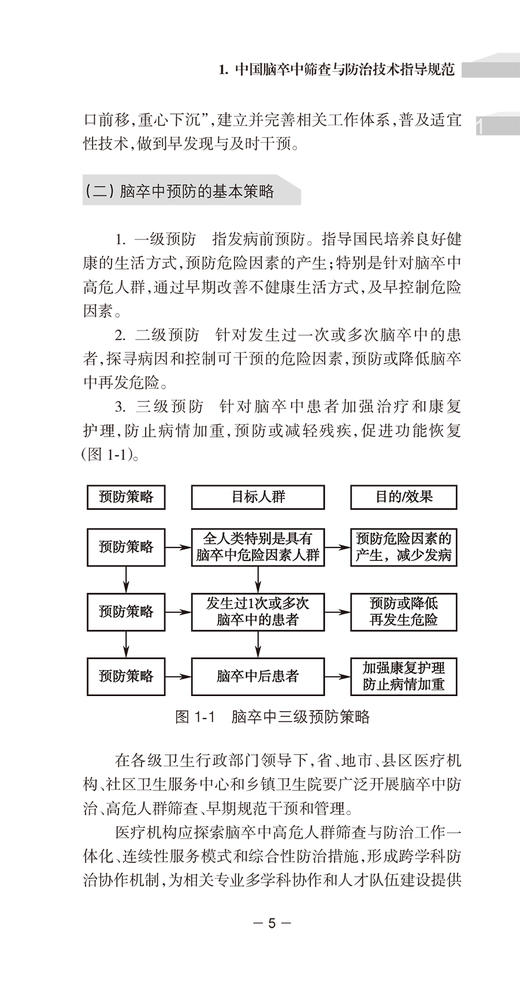 中国脑卒中防治指导规范 第2版 国家卫生健康委脑卒中防治工程委员会制定 脑血管疾病防治书籍 人民卫生出版社9787117314732 商品图3