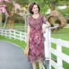 HY-6995新款夏装台湾纱连衣裙子洋气四五十岁中老年女气质长裙 商品缩略图0