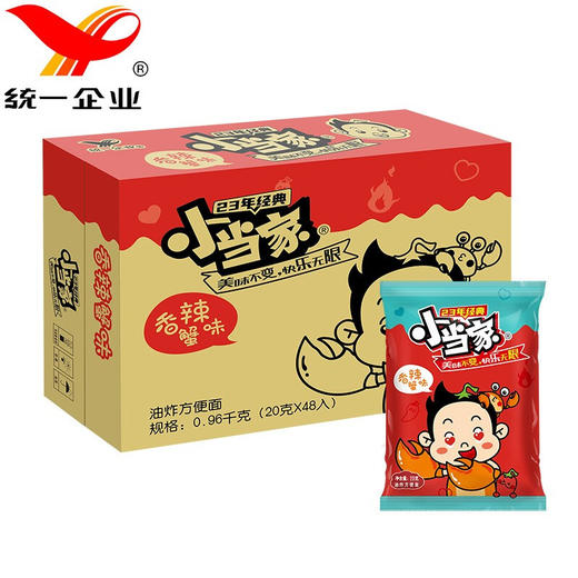统一小当家干脆面香辣蟹味20g*48包 商品图0