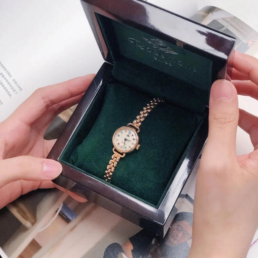 韩国免税店 现货 Rosemont 生辰石女士手表 复古时髦 商品图0